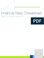Financial Ratio Cheatsheet