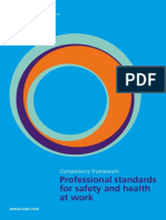 Professonal standards for safety and health at work