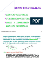 espacio vectorial