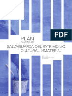 Plan Nacional de Salvaguarda Del Patrimonio Cultural Inmaterial