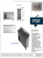 Mesa Refrigerada de 02 Puertas (Motor Izquierdo)