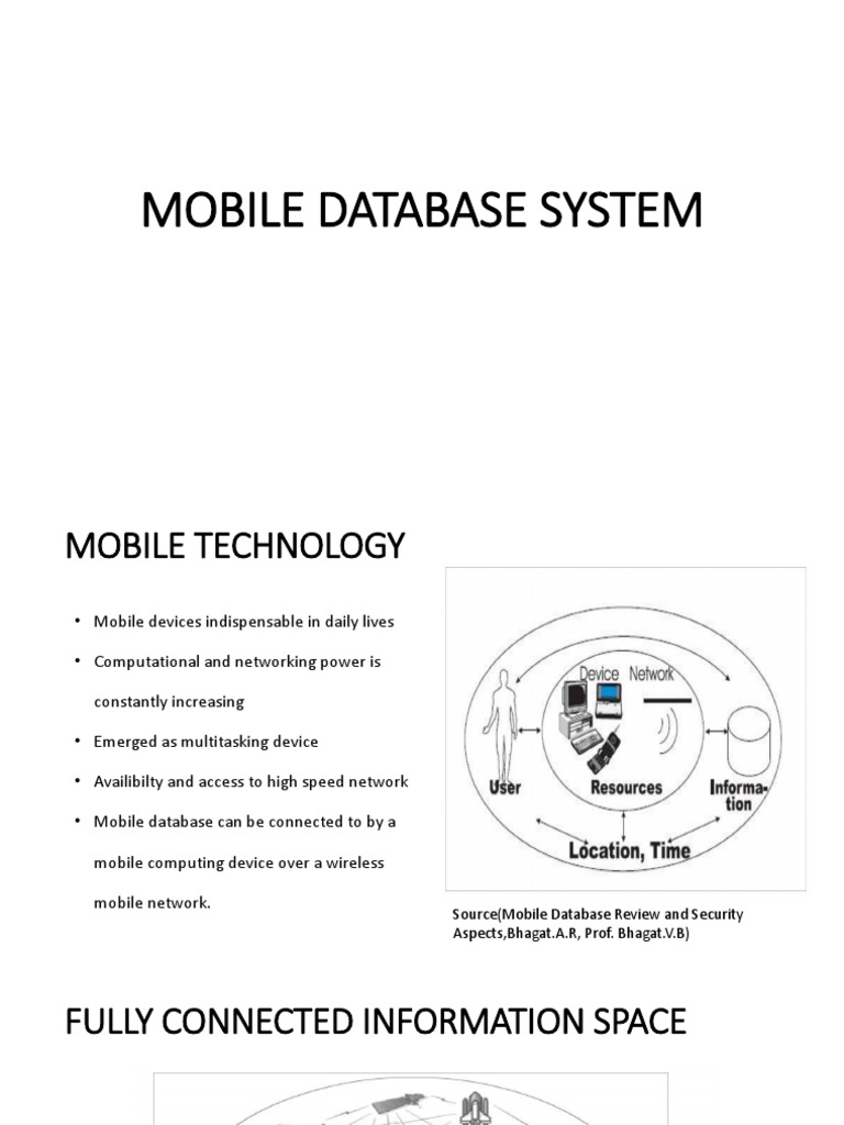 Mobile Database System Overview | PDF | Relational Database | Mobile ...
