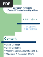 Bayesian Networks Bucket Elimination Algorithm