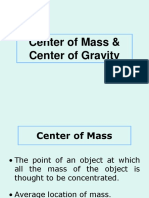 Center of Mass & Center of Gravity