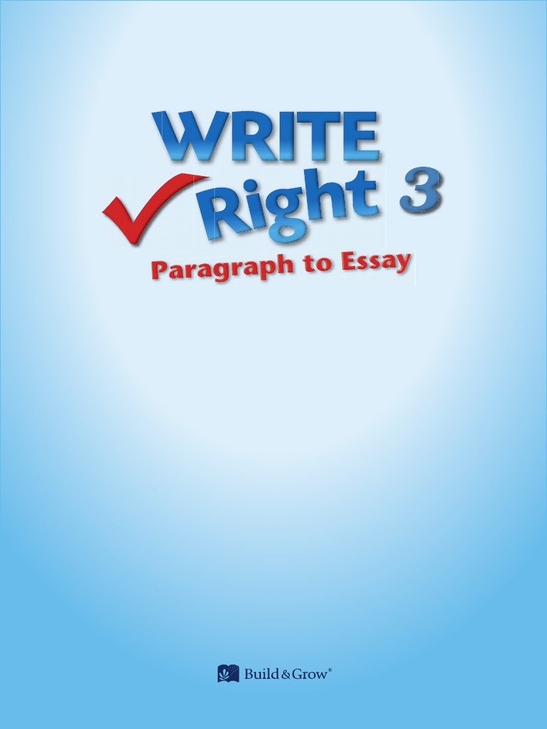 初売り初売り Write Right-Paragraph Question | Essays | PDF | TG 3 Essay To ペン