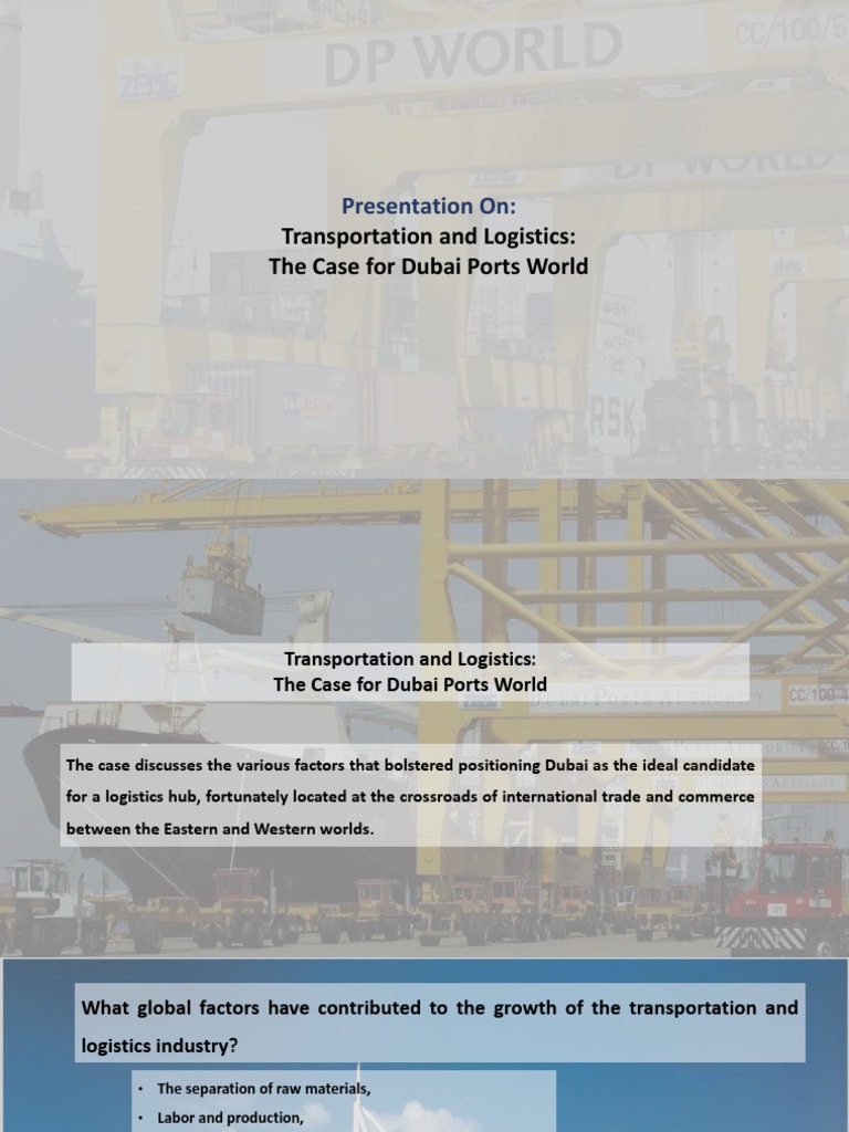Transportation and Logistics | PDF | Logistics | Trade