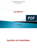 Equilíbrios e Volumetria