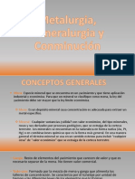 Metalurgia, Mineralurgia y Conmunición