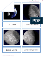 Material Montessori La Luna y Sus Fases