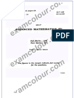 ADV-MATHEmatics Question Paper 2019