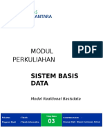 Modul 3 - Sistem Basisdata