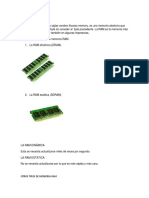 Memoria RAM: tipos y características