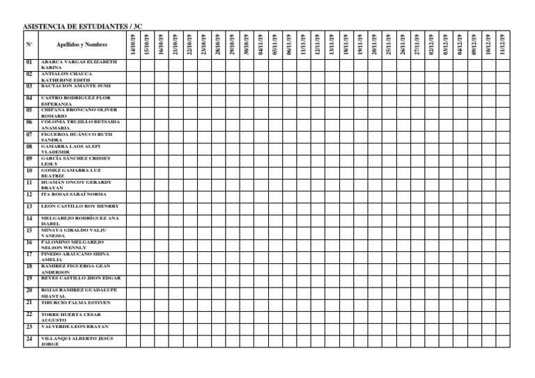 3cLista de Asistencia PDF