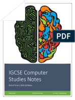 IGCSE Computer Studies Notes