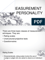 MEASURING PERSONALITY TRAITS