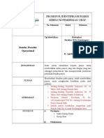 SPO Identifikasi Pasien Sebelum Pemberian Obat