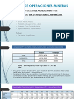 Evaluación de Proyecto Minero