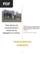 Informe Visita Tecnica A Cantera