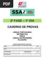 Caderno de Provas SSA 2 Fase - 1 Dia