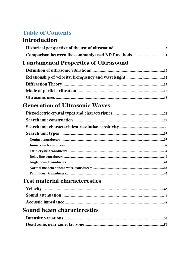 Ultrasonic Testing Handbook 7 | PDF | Ultrasound | Optics