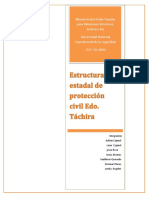 Estructura Organizativa de Proteccion Civil y Admistracion de Desastres