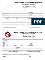 Registration Form Qesh