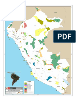 Mapa de las Áreas Naturales Protegidas del Perú