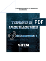 Bases para Torneos de Videojuegos SITEM 2019 PDF