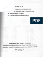 Daftar Kode Tingkat Pendidikan, Kode Kwalifikasi Pendidikan, Kode Unit Kerja, Di Lingkungan Depdikbud PDF