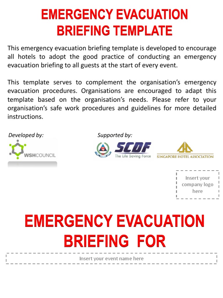 Emergency Evacuation Template pptx Emergency Evacuation Prevention