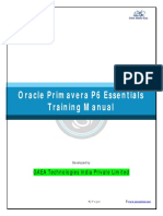 Primavera Essentials Training Manual PDF