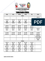  SampleTraining Matrix