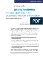 De Jong, M. & Van Dijk, M. (2015) - "Disrupting Beliefs A New Approach To Business Model Innovation". McKinsey Quarterly. July