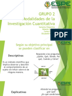 G2.Modalidades de La Investigación Cuantitativa