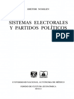 Nohlen Dieter - Sistemas Electorales Y Partidos Politicos