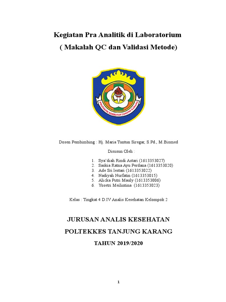 Makalah Quality Control