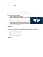 Soal Teknik Dokumentasi