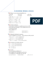 Matematicas Resueltos (Soluciones) Divisibilidad 1º ESO 2 Parte