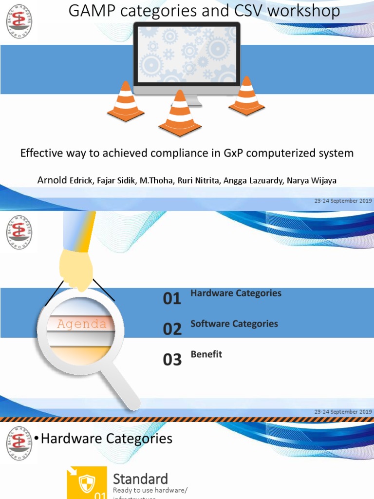 GAMP 5 Categories & CSV PDF Specification (Technical Standard