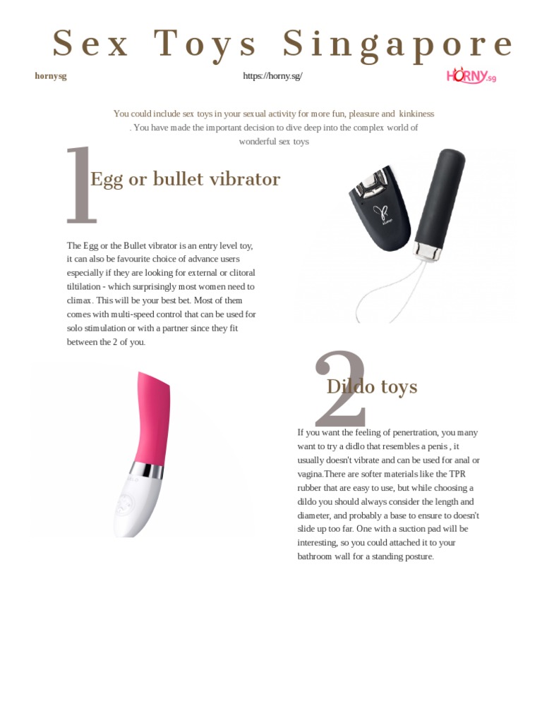 Exploring Sex Toys in Singapore | PDF | Sexual Reproduction | Human  Sexuality