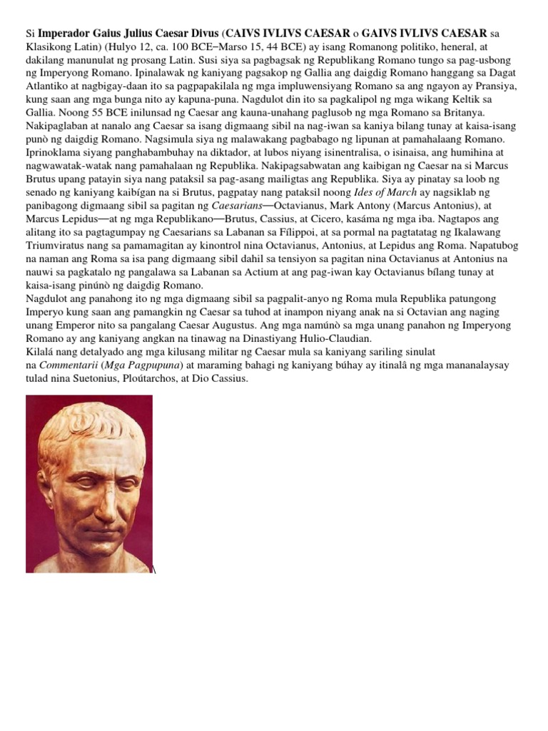 AP Ass Julius Caesar | PDF