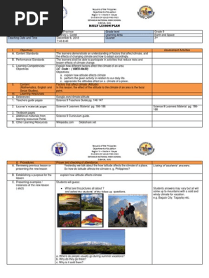 Daily Lesson Plan Altitude