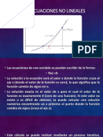 Ecuaciones No Lineales