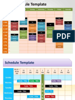 Editable Free Download Schedule PowerPoint Template