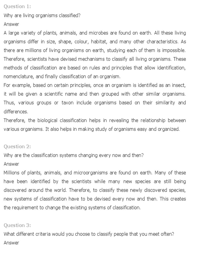 Understanding Biological Classification | PDF | Taxonomy (Biology ...