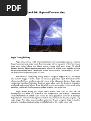 Contoh Teks Eksplanasi Fenomena Alam Rama Pdf