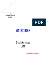 Matroides: Unificando álgebra lineal y teoría de grafos