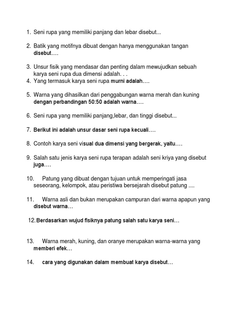 Apa yang dimaksud dengan unsur fisik pada sebuah karya seni rupa