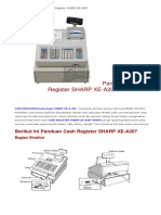 Panduan Cash Register SHARP XE-A207