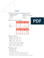 Matematicas Resueltos (Soluciones) Sistema Métrico Décimal 1º ESO 2 Parte